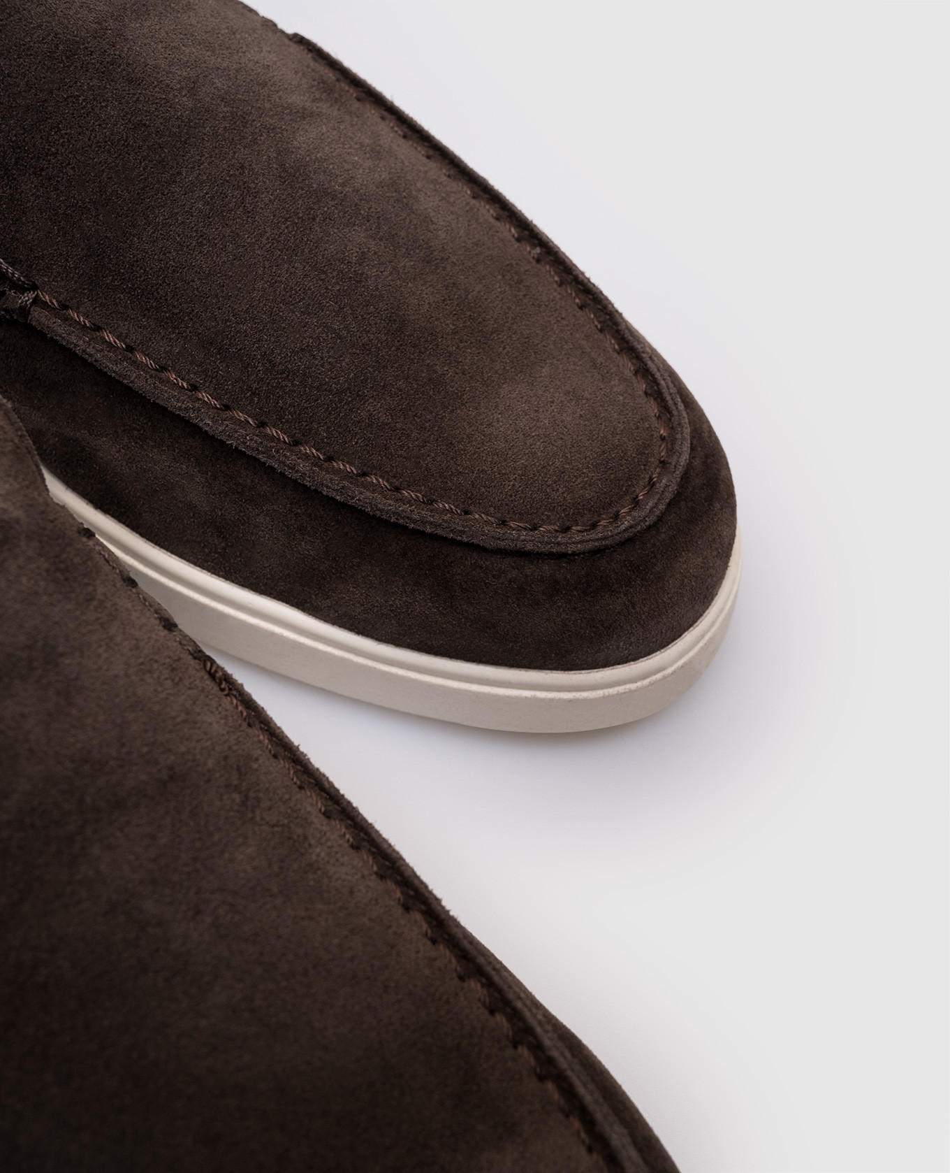 

SAVILLE brown suede loafers MooRER