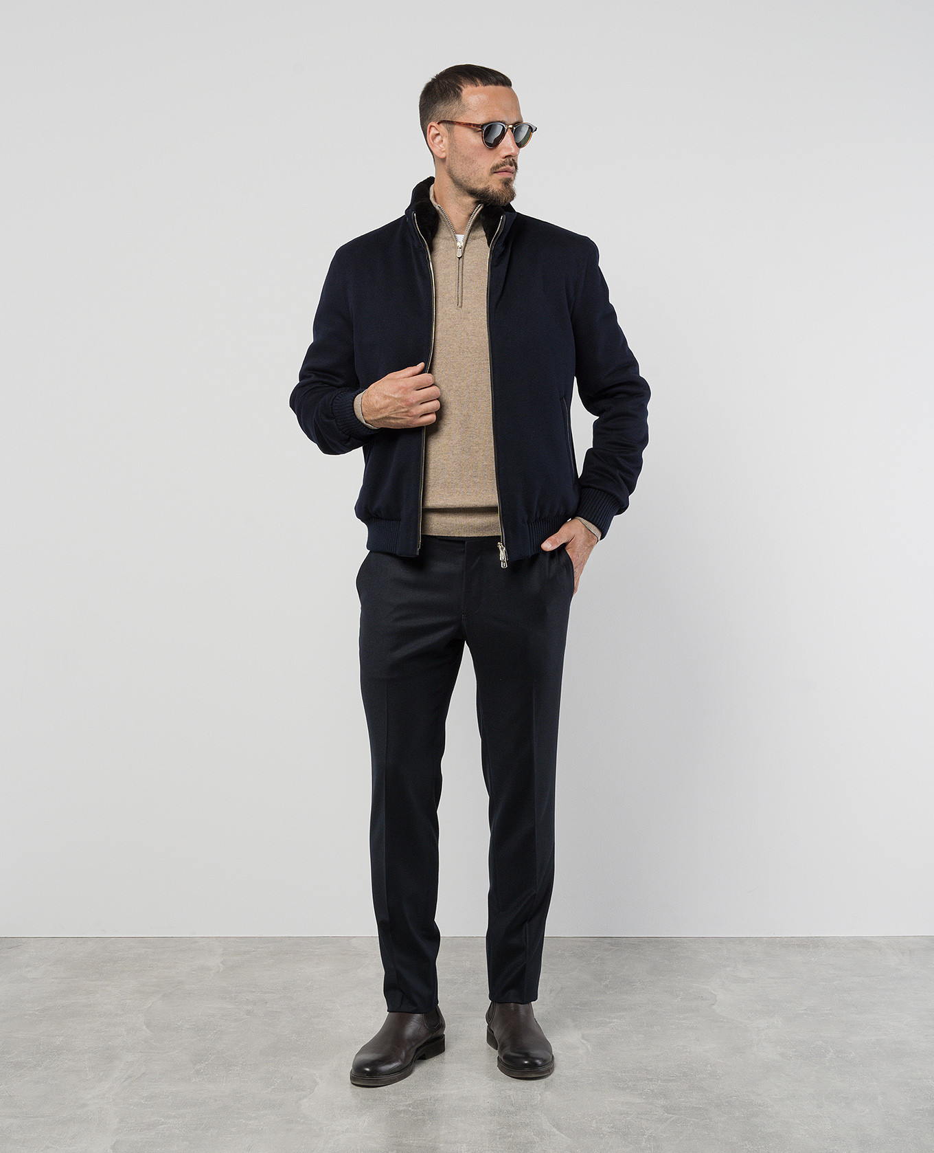 

Blue pants made of wool Enrico Mandelli