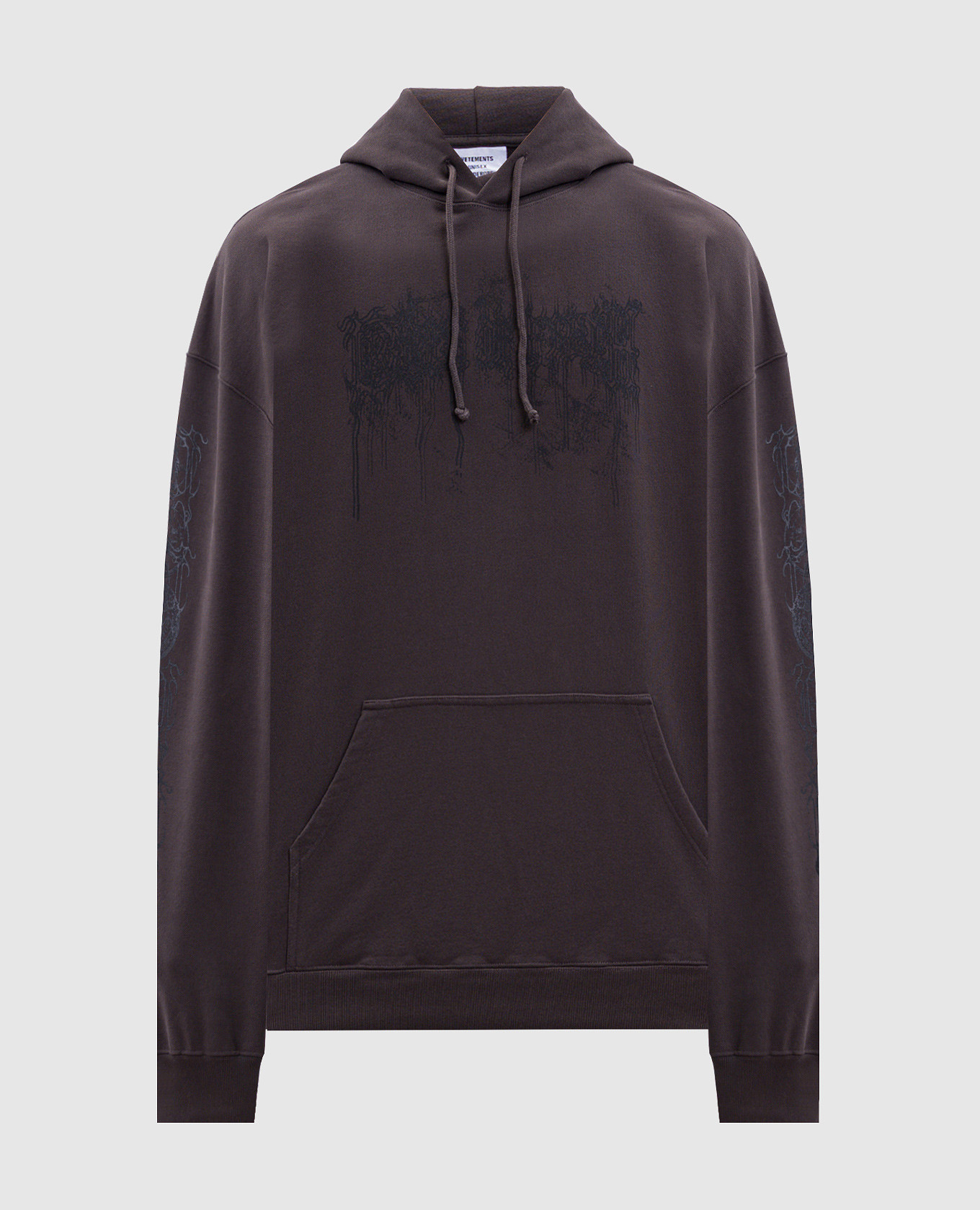 Brown hoodie Vetements