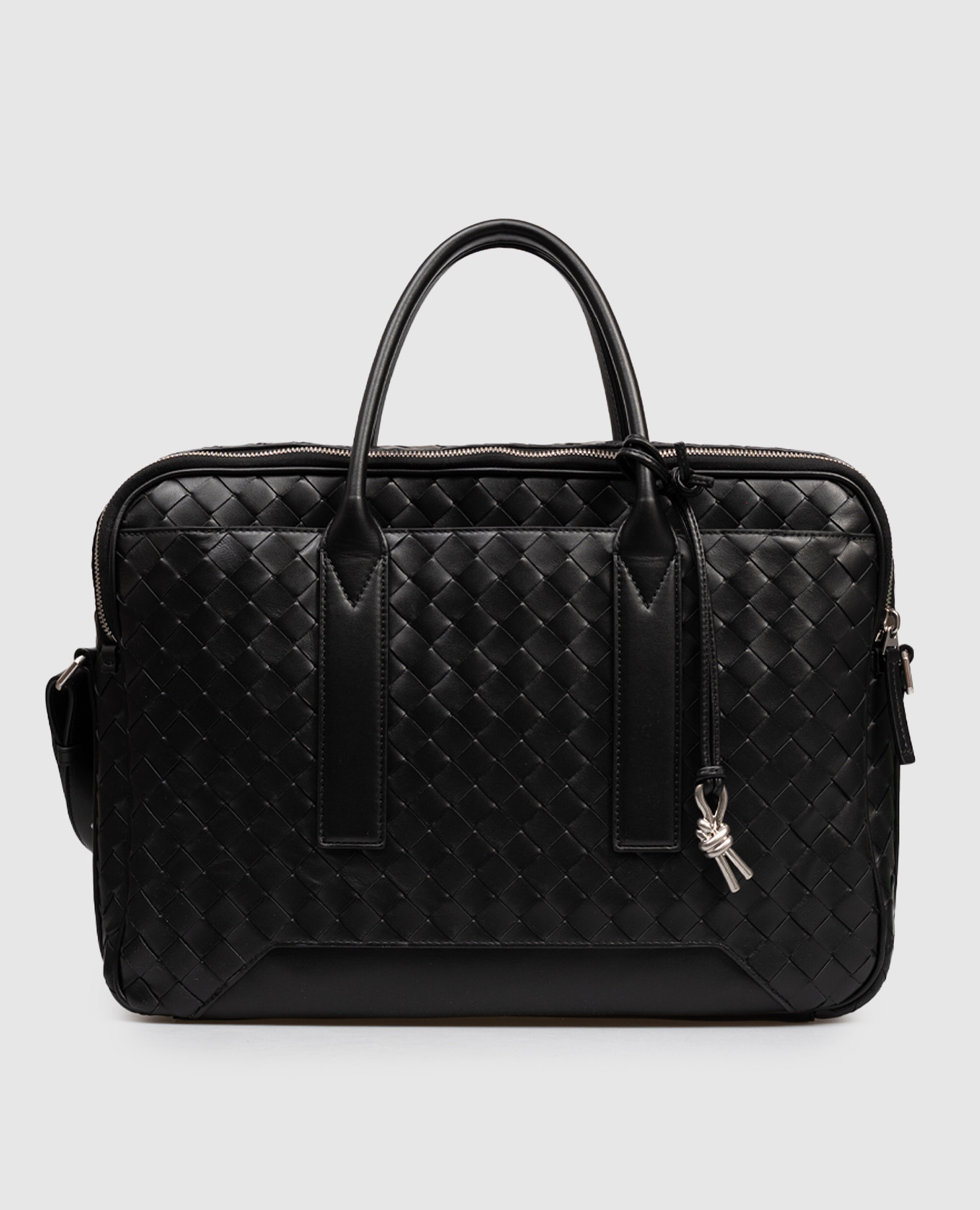 

Black leather briefcase Bottega Veneta