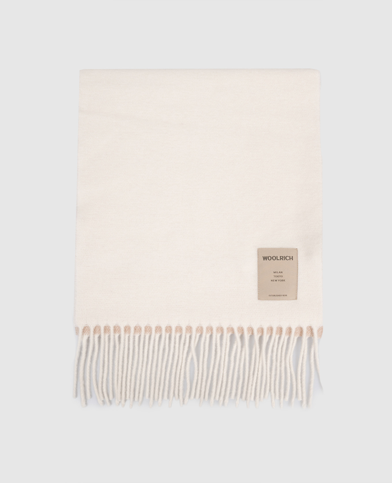 Beige wool scarf Woolrich
