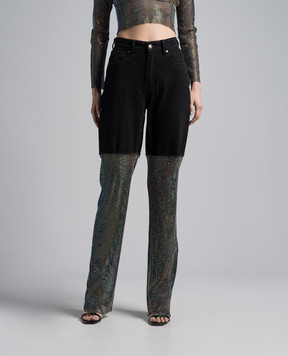 Santa Brands Black jeans with crystals SPAKLEJEANS