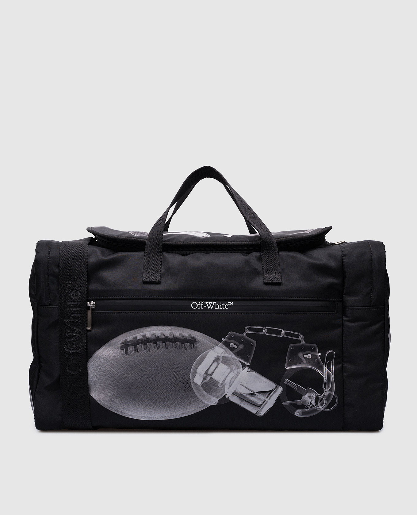 

Black travel bag with X-ray print Off-White, Черный