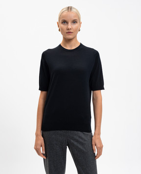 John Smedley Black CERICE merino wool T-shirt CERICE