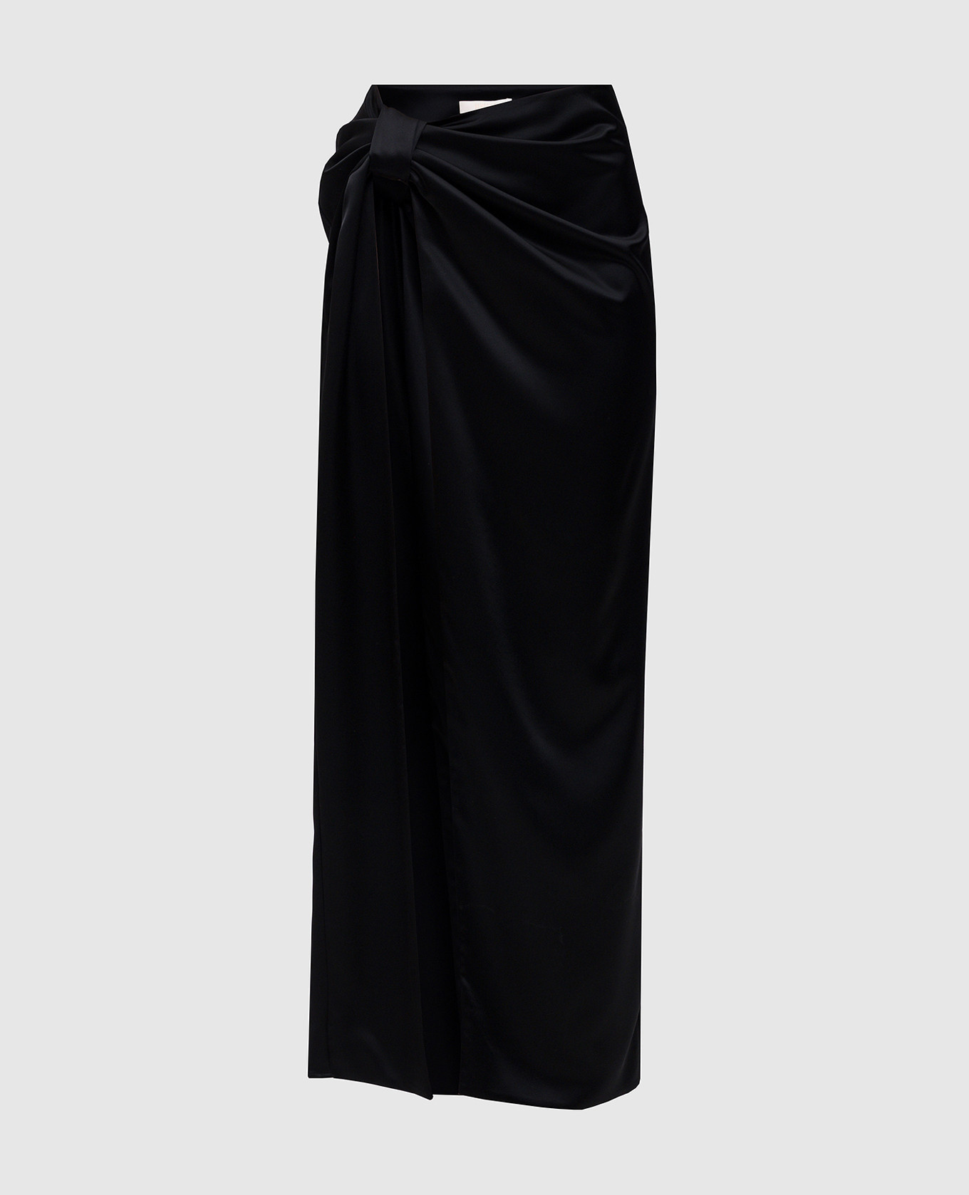 

Black midi skirt with slit SSHEENA