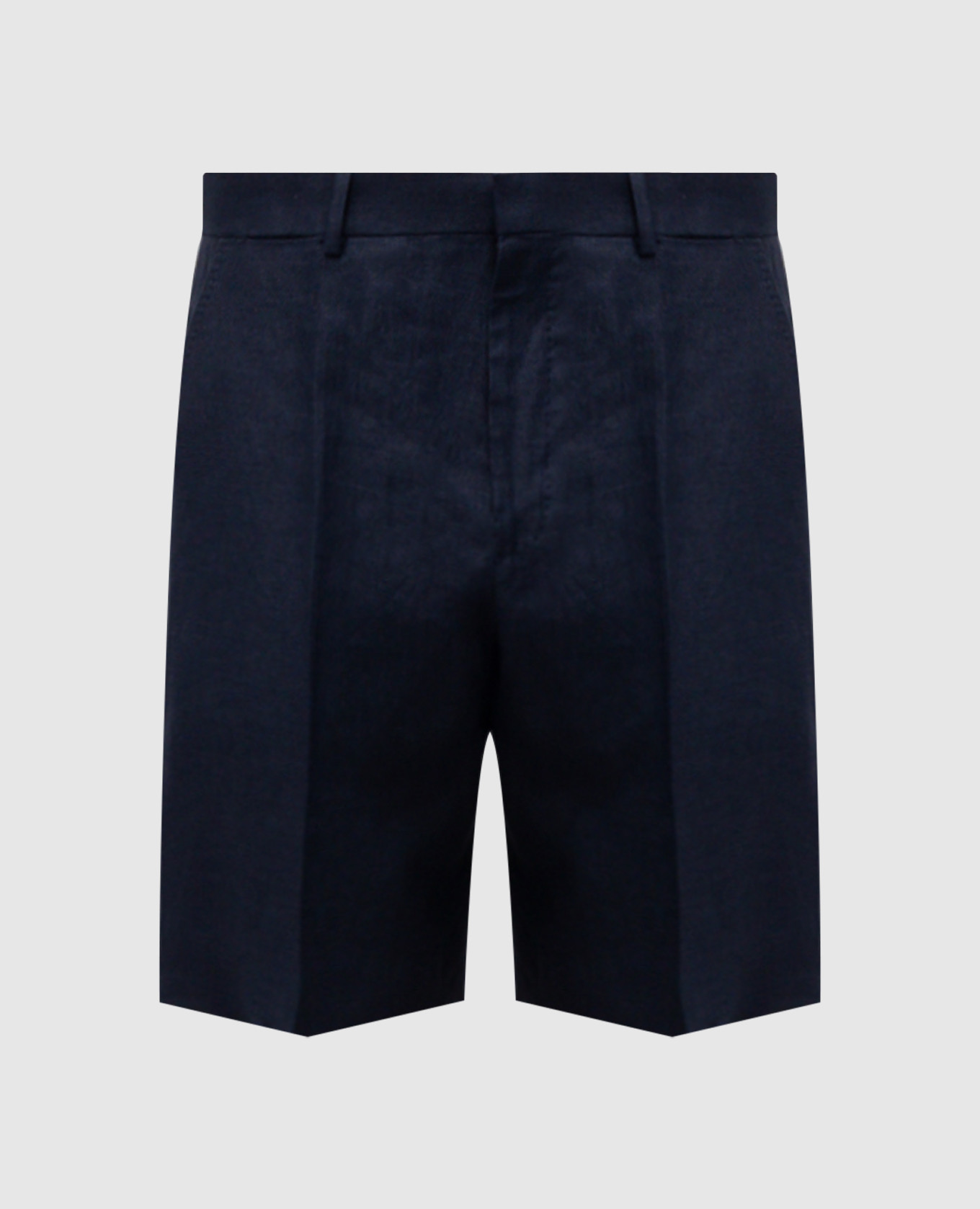 Blue linen shorts Agnona