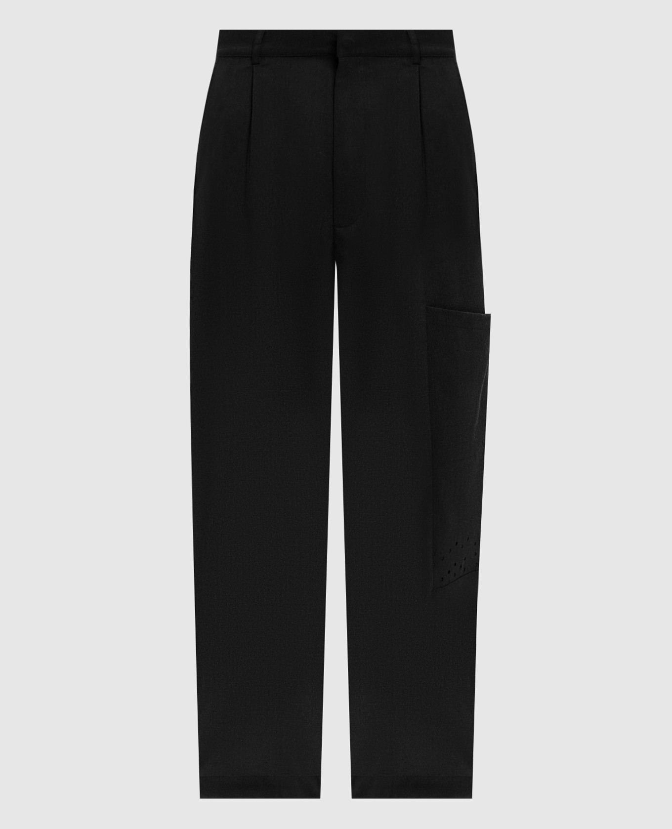 

Gray wool trousers with logo embroidery A Cold Wall, Grey