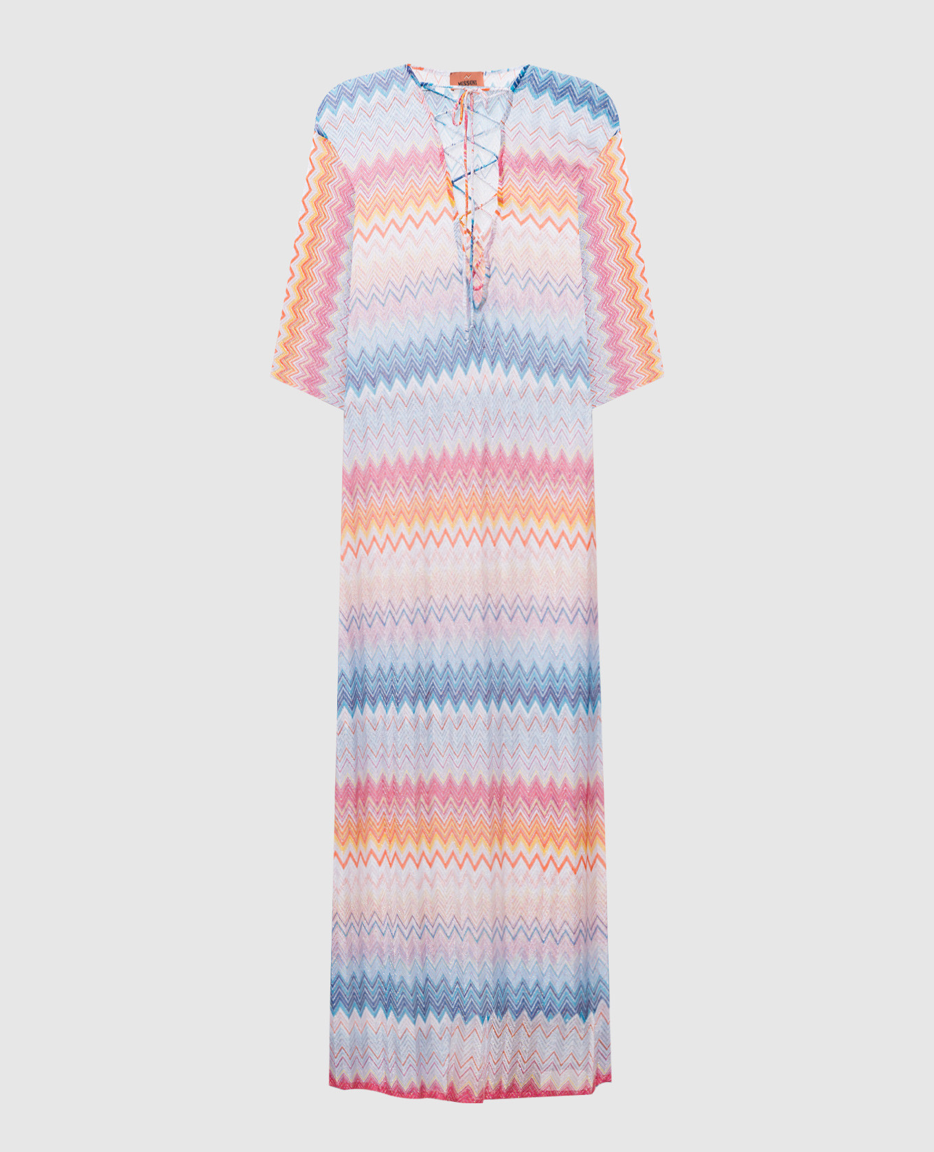 

Maxi dress in a pattern with slits Missoni, White