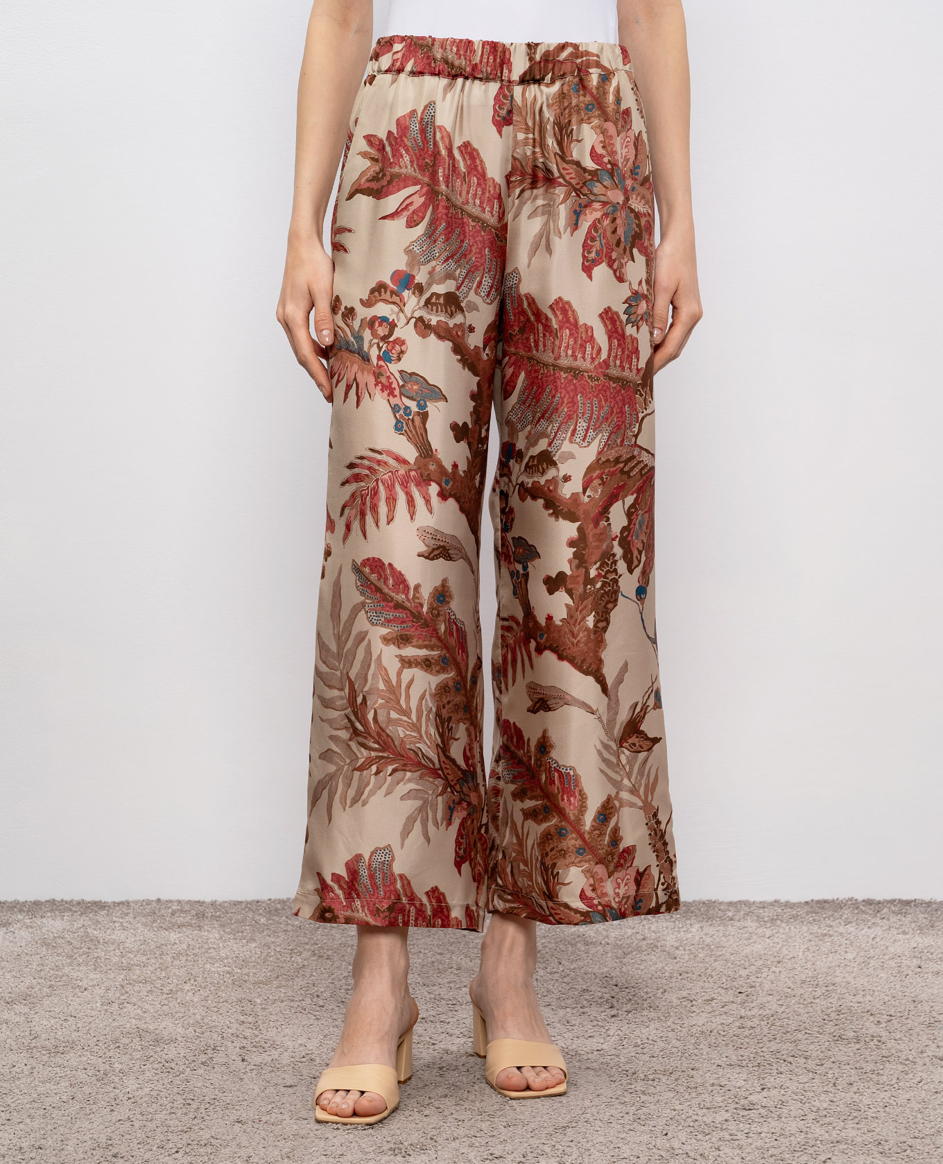 

Temide beige silk pants Max Mara Weekend