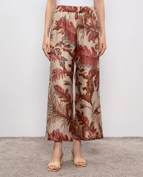 Max Mara Weekend Temide beige silk pants TEMIDE