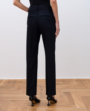 Khaite Cambie blue striped wool pants 3158562