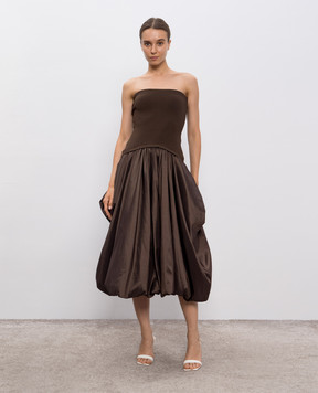 Simkhai Brown midi dress Izzy 4251010B