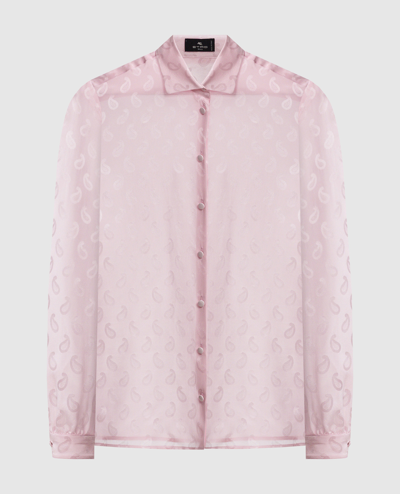 

Pink patterned silk blouse Etro