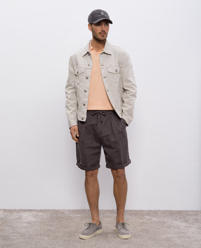 Brunello Cucinelli Orange polo M29800145