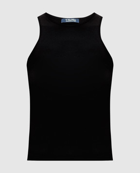 Max Mara Black top OMEGA with wool OMEGA