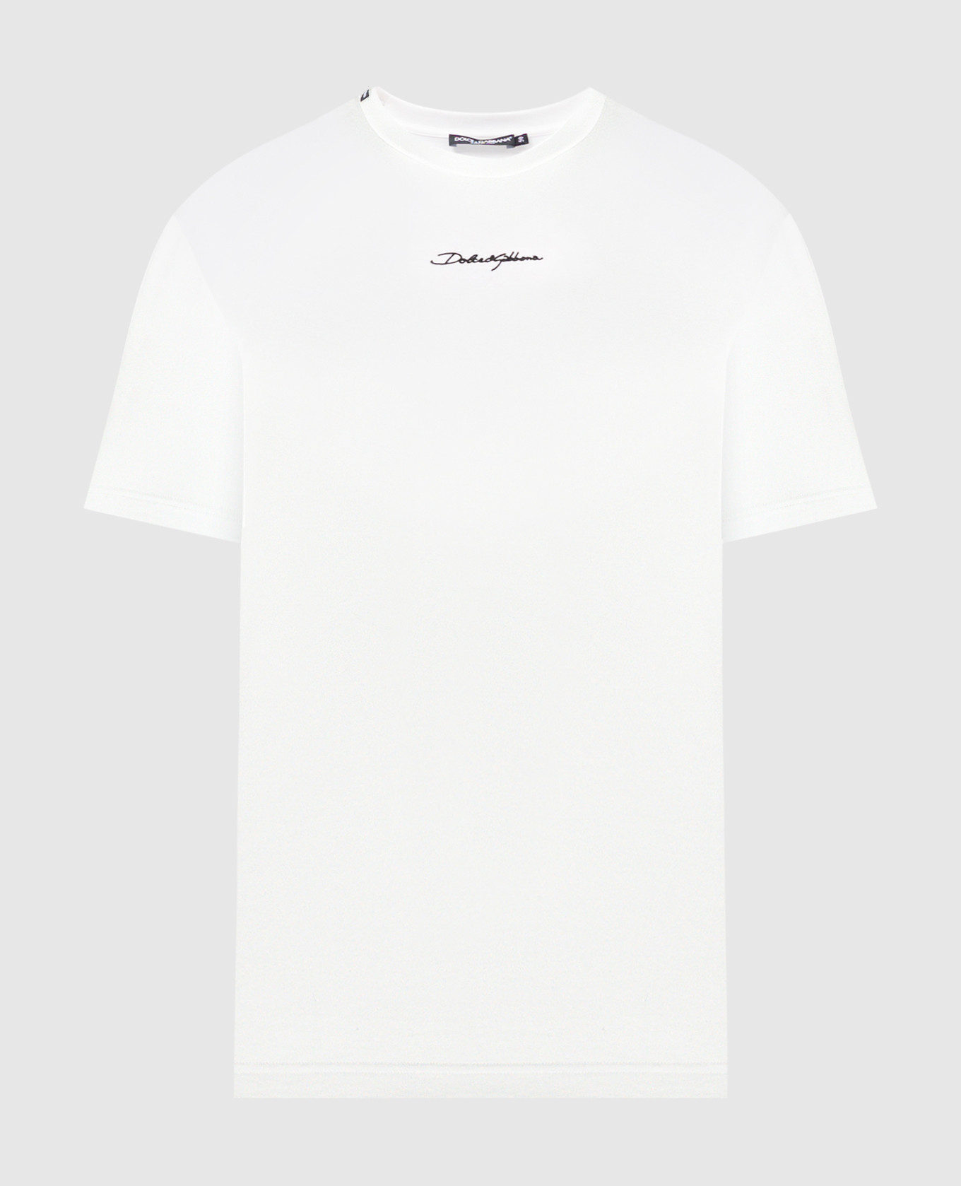 White t-shirt with logo print Dolce&Gabbana