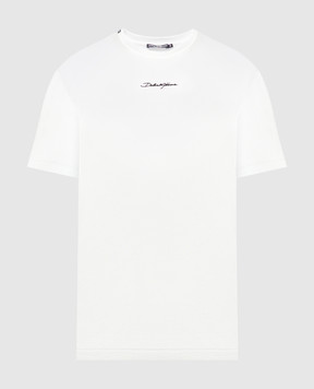 Dolce&Gabbana White t-shirt with logo print G8RN8ZG7NUB