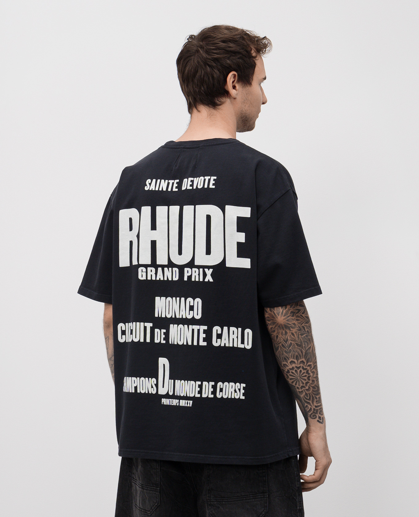 

Black t-shirt CHAMPIONS DU MONDE Rhude