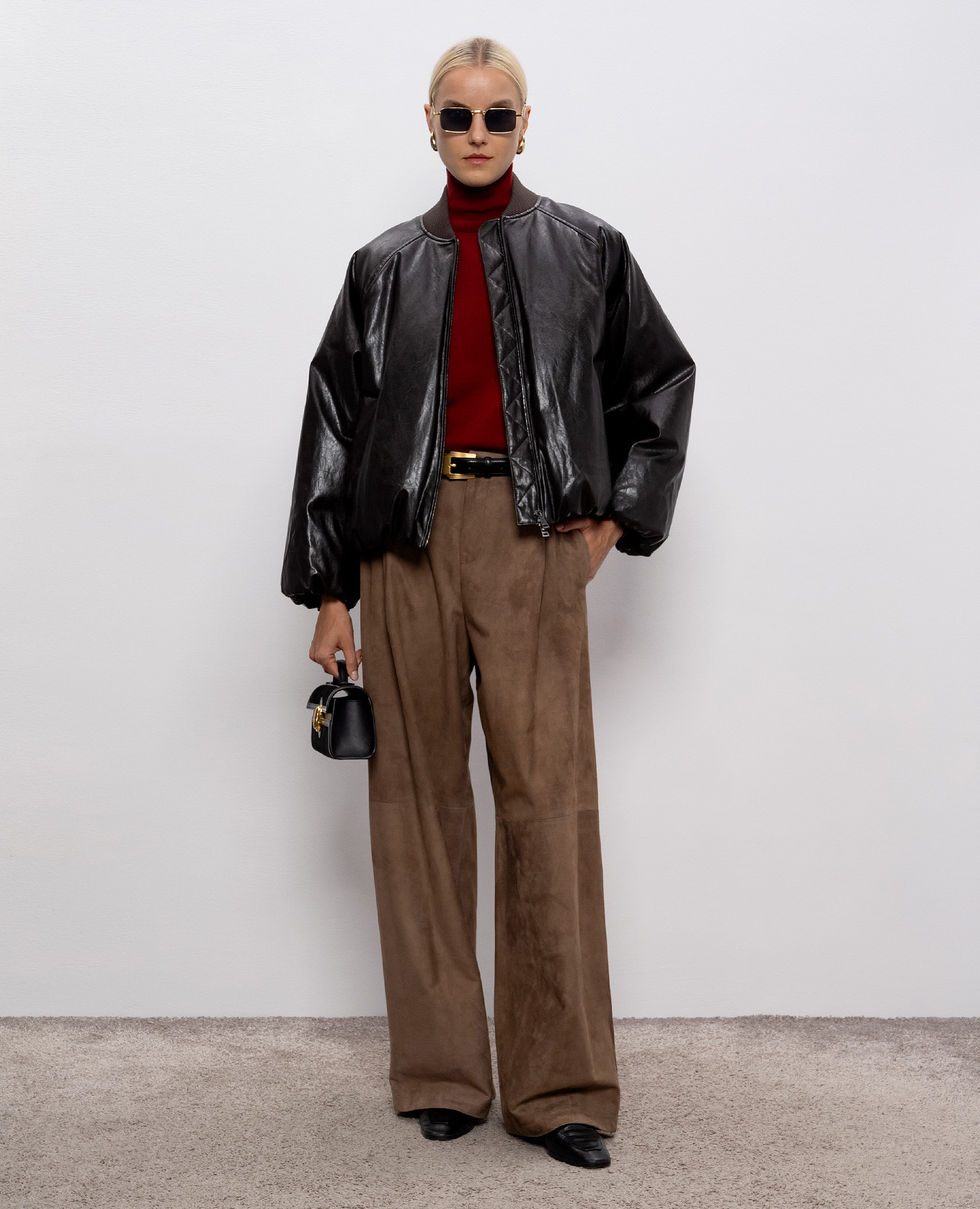 

Brown down bomber jacket POTENTE Max Mara Weekend