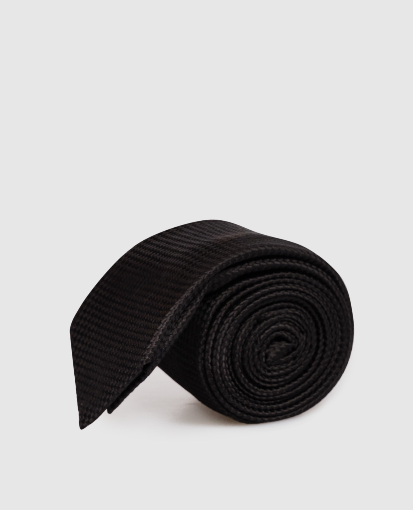 Black silk tie with pattern Tom Ford