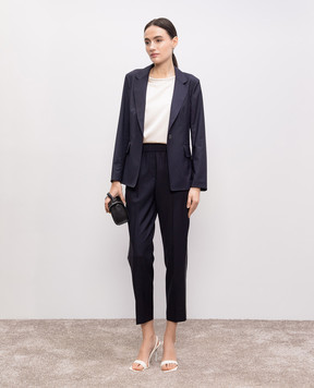 Peserico Blue wool jacket S0116302584