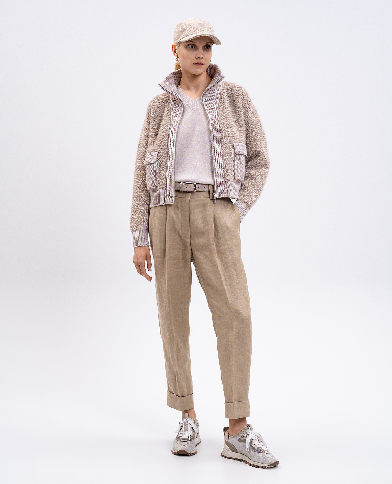 

Beige cashmere pullover Peserico