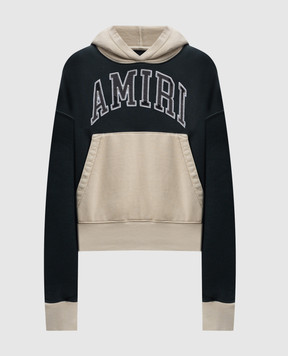 AMIRI Gray hoodie with a vintage effect AWJYHD1010