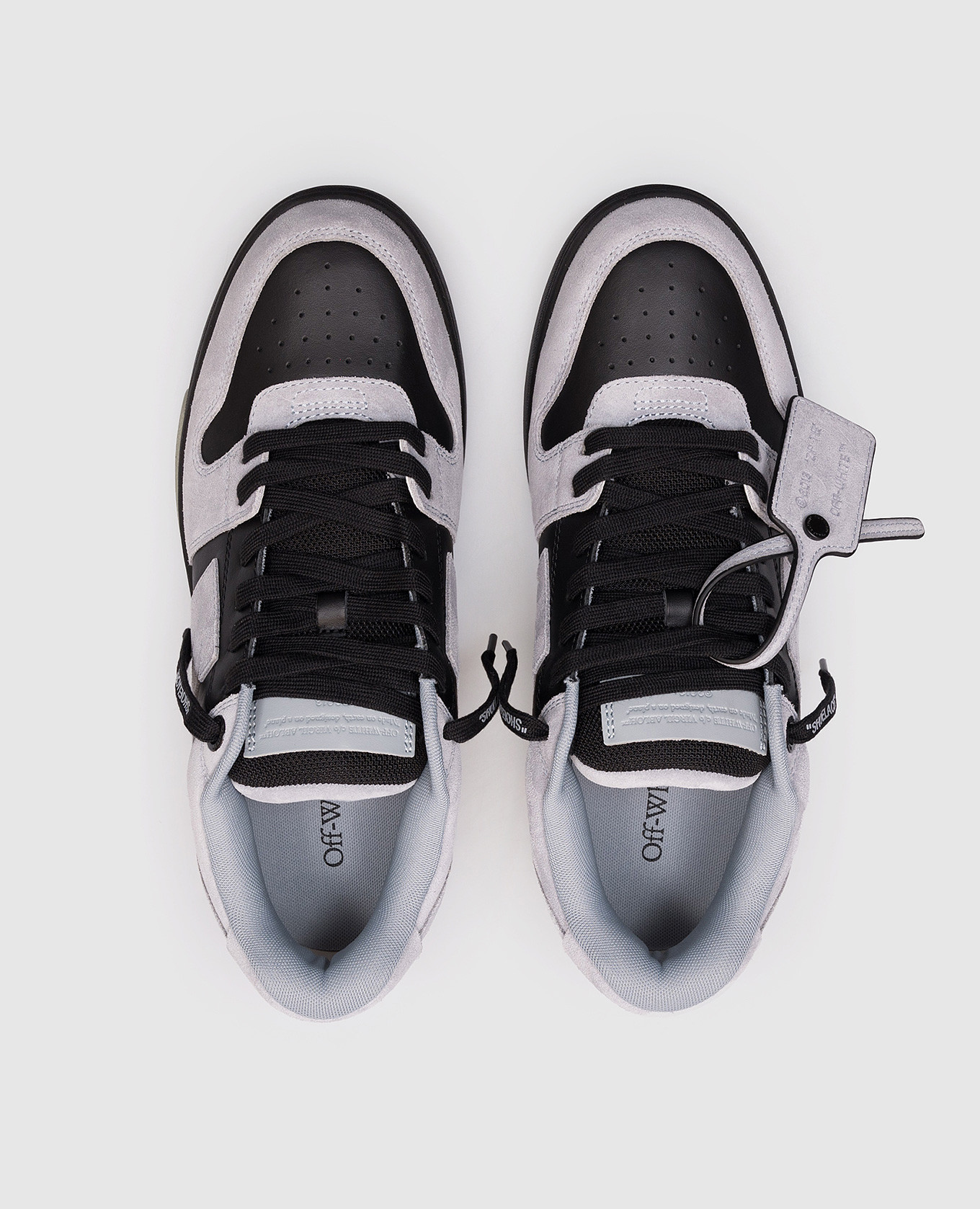 

Black leather sneakers Out of Office Off-White