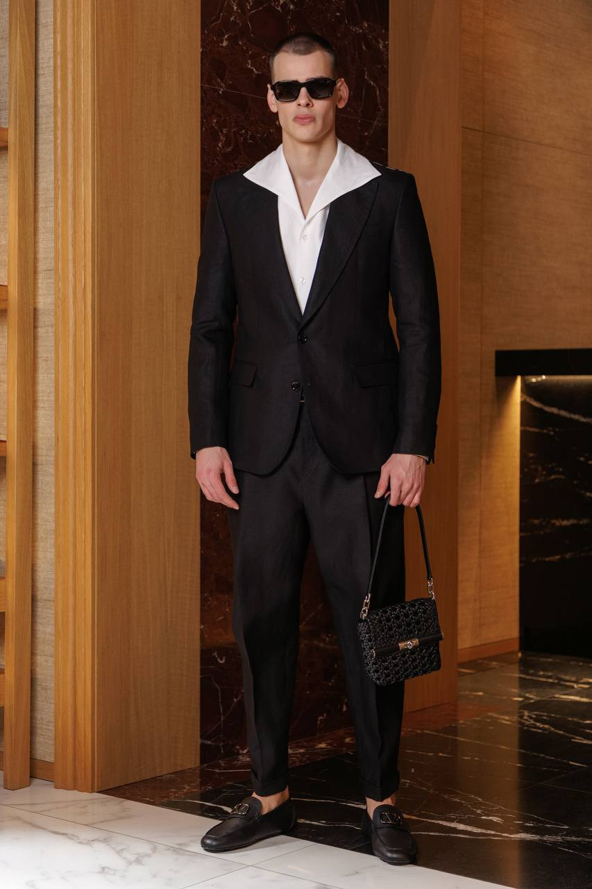 

Black linen jacket Dolce&Gabbana