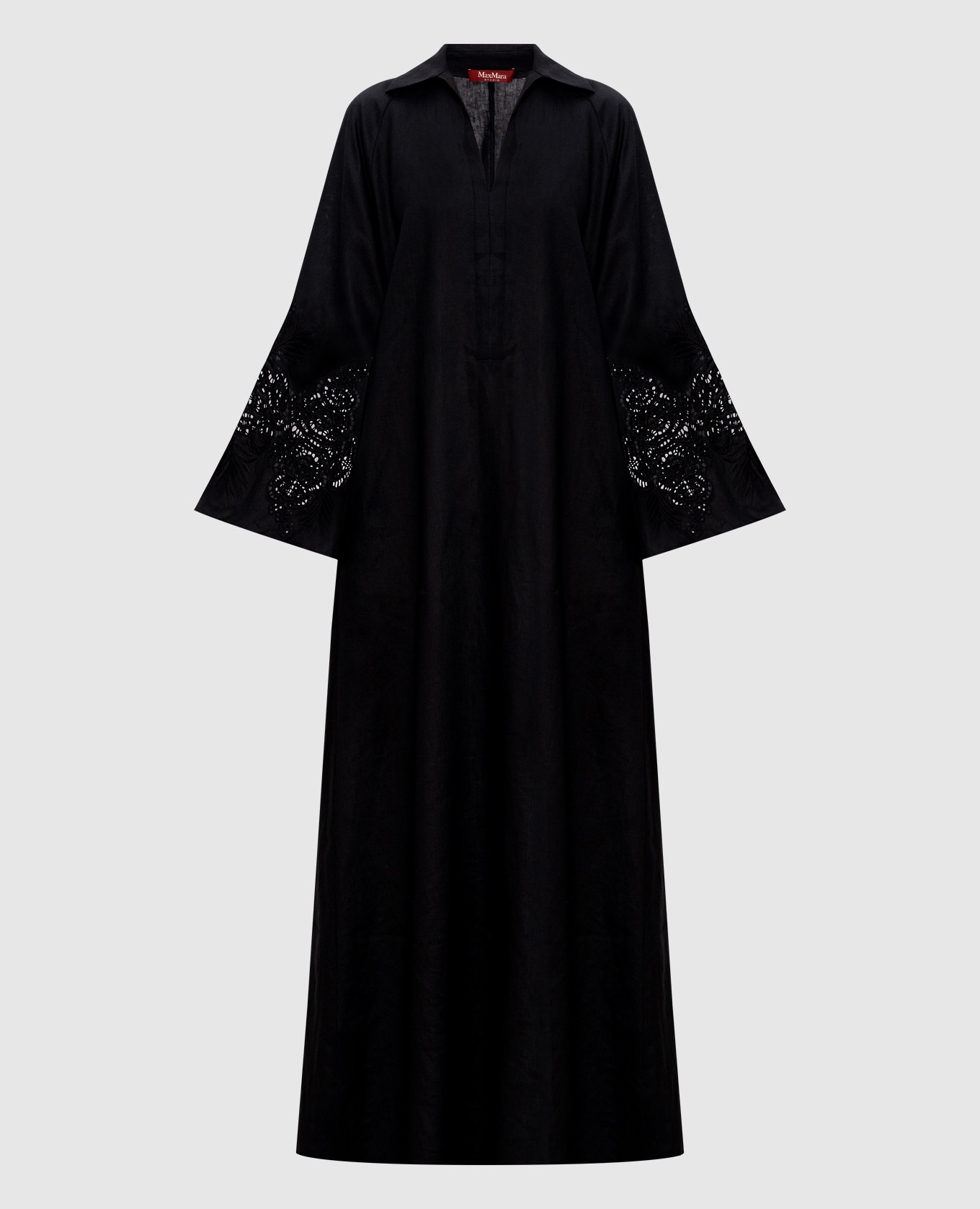 

STRANO black linen maxi dress Max Mara