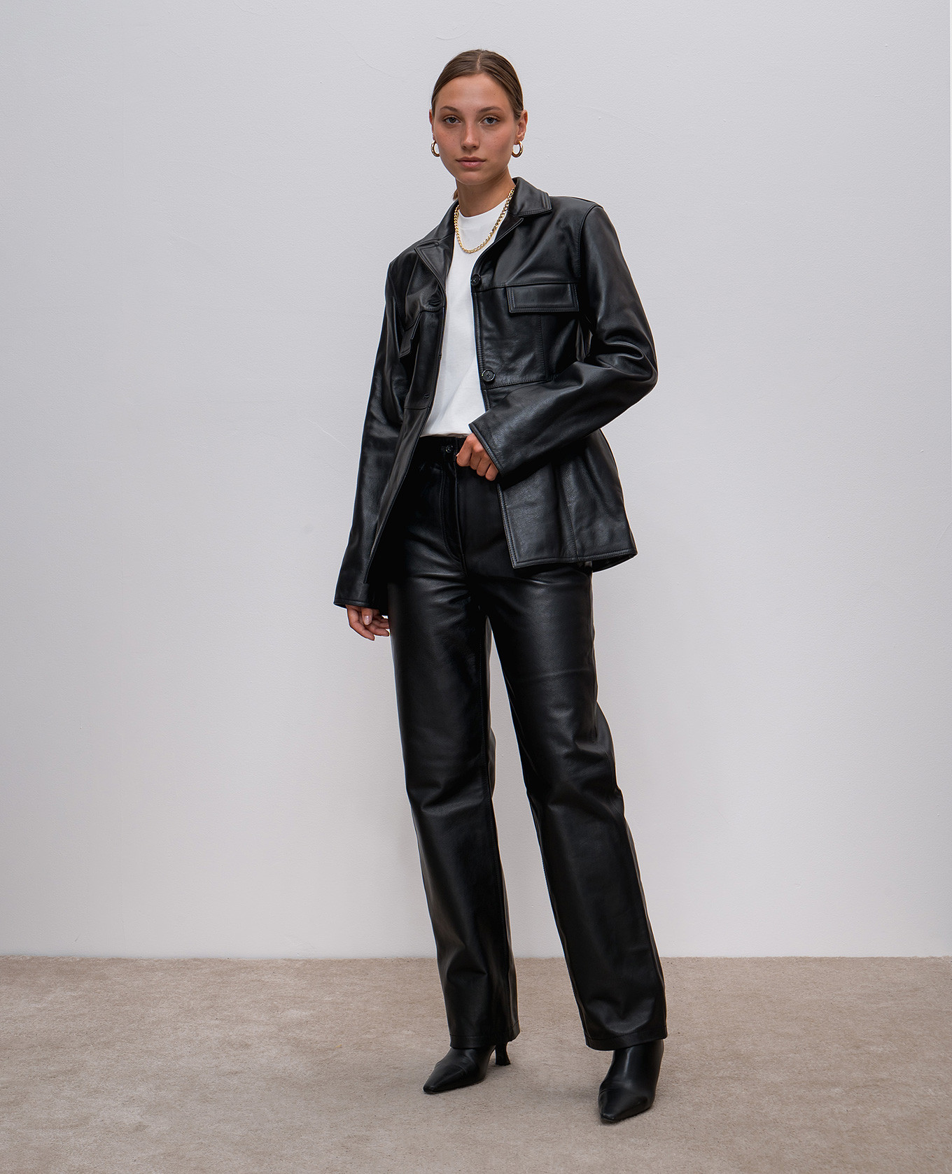 

Black leather pants Toteme