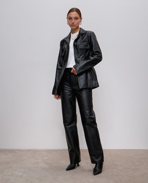 Toteme Black leather pants 243WRB0195LE0065