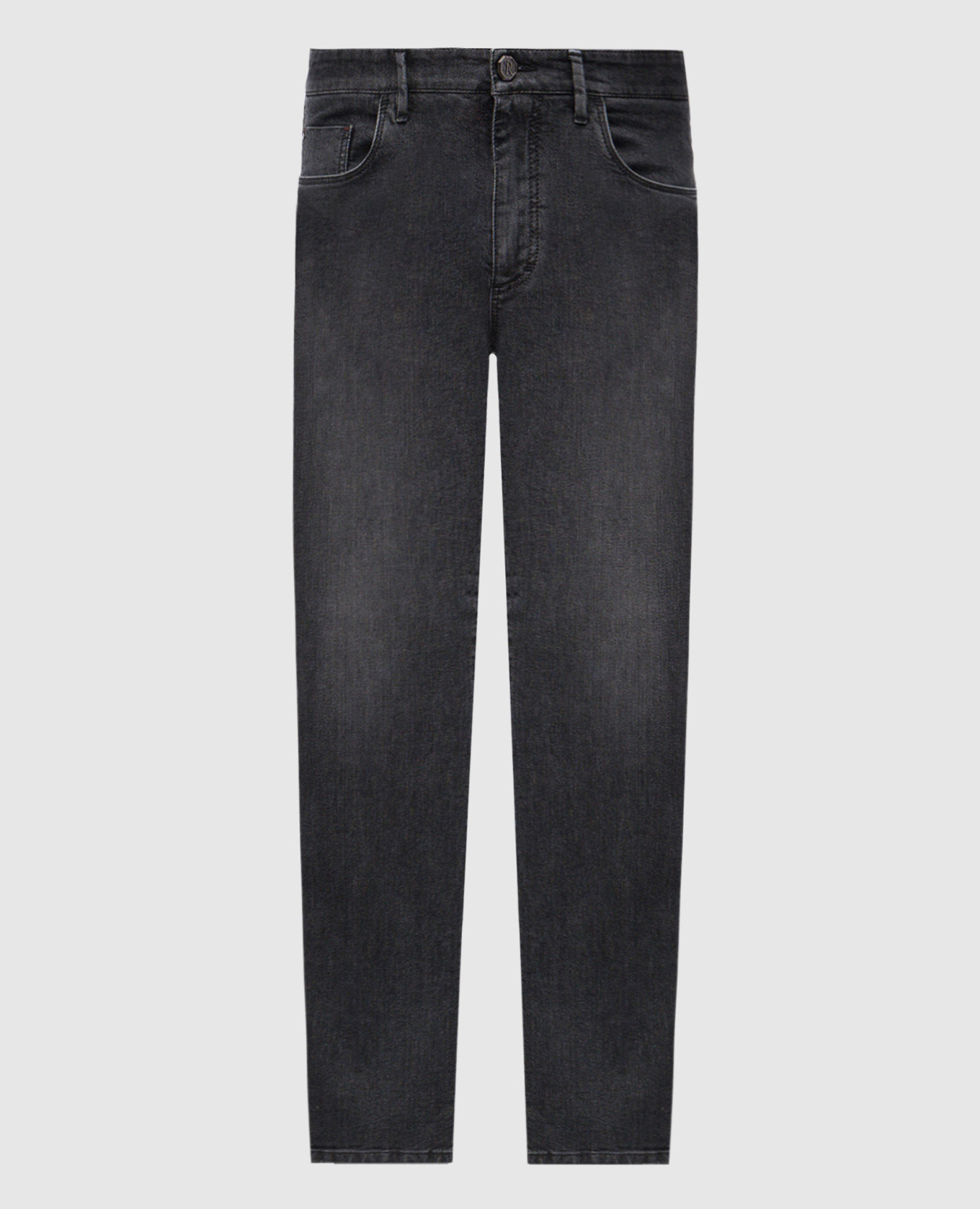 Gray jeans with a worn effect Stefano Ricci