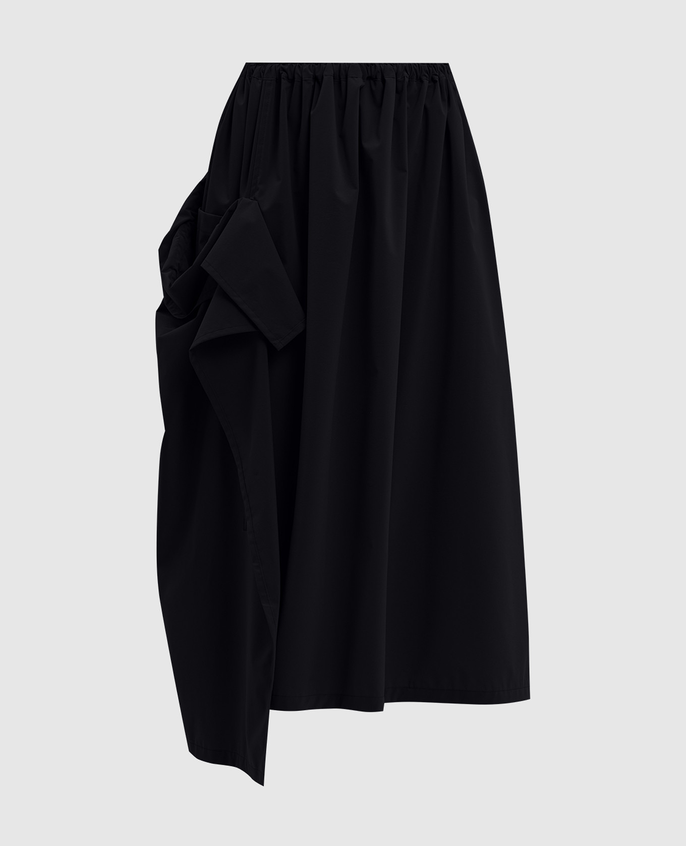 

Black midi skirt with drape Y`S Yamamoto