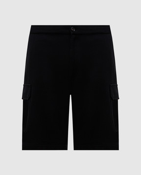 Brunello Cucinelli Black cargo shorts MM8313222G