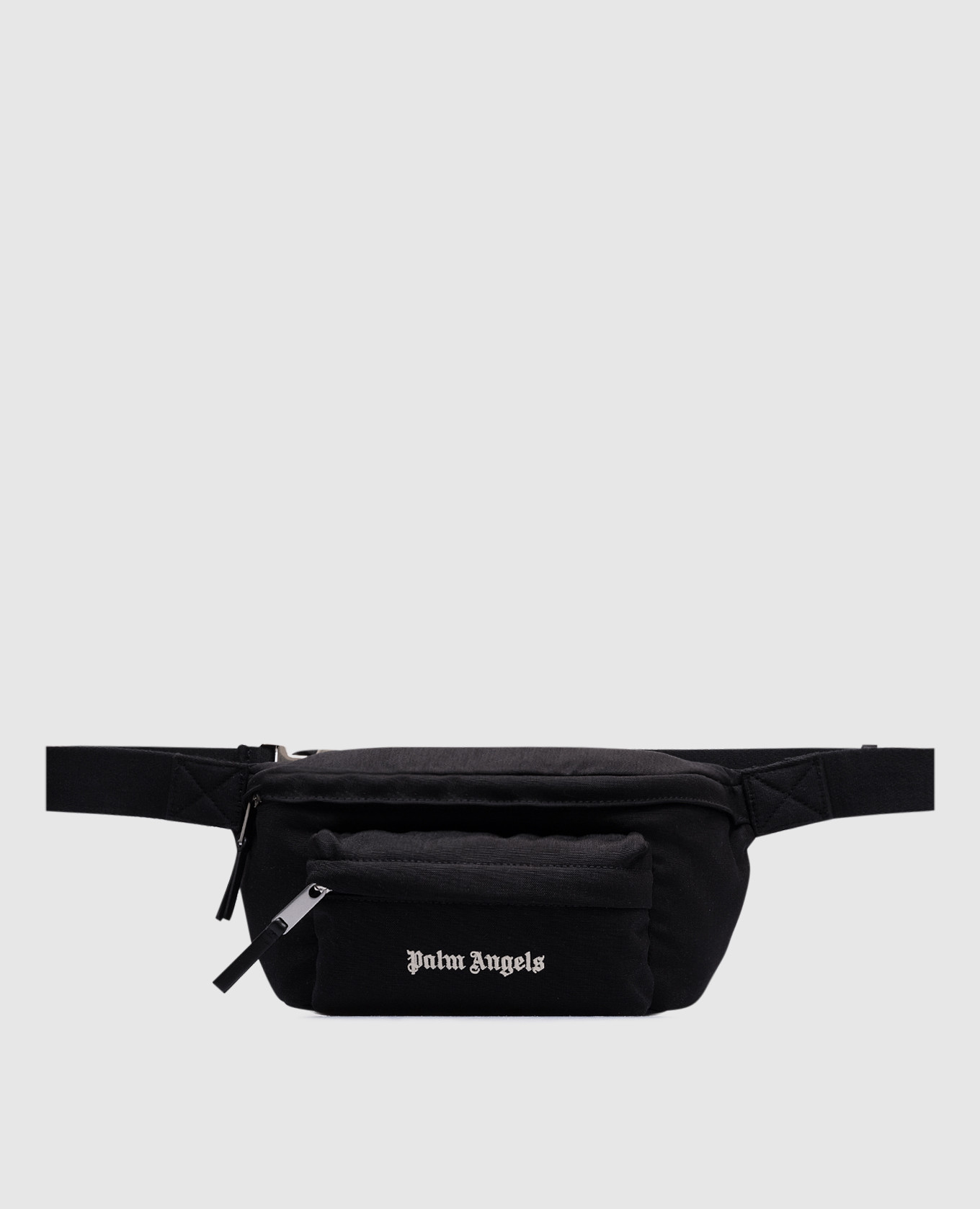 

Black belt bag with logo embroidery Palm Angels