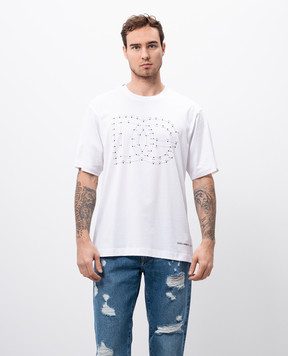 Dolce&Gabbana White t-shirt with DG logo G8PN9TG7O4N