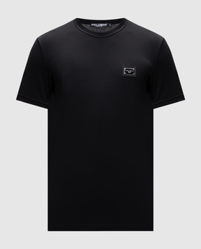 Dolce&Gabbana Black t-shirt with logo G8PT1TG7F2I