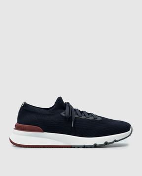 Brunello Cucinelli Blue sneakers with a logo MZUPMBO252