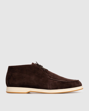 Enrico Mandelli Brown suede deserts 0CLUBS7415