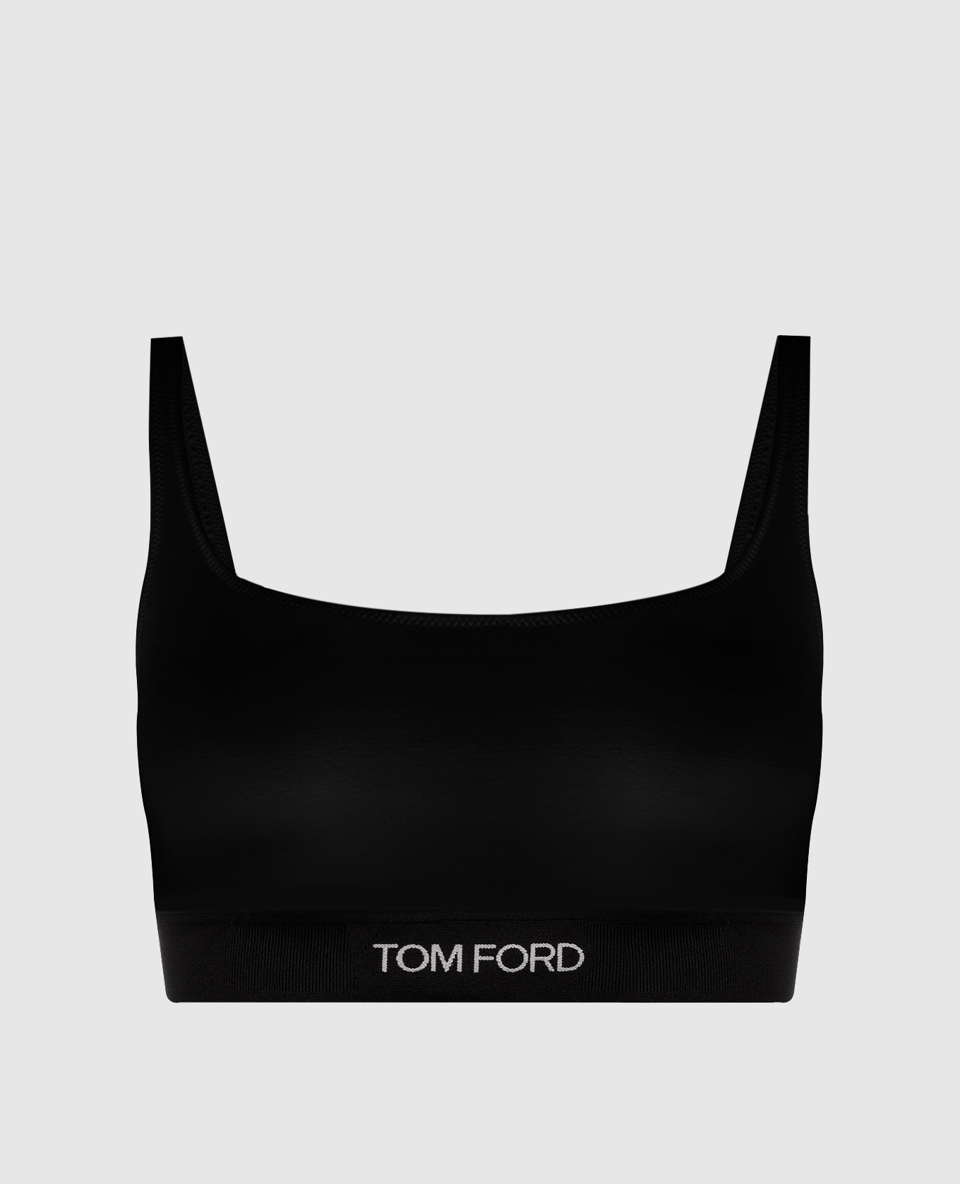 

Black top with logo pattern Tom Ford, Черный