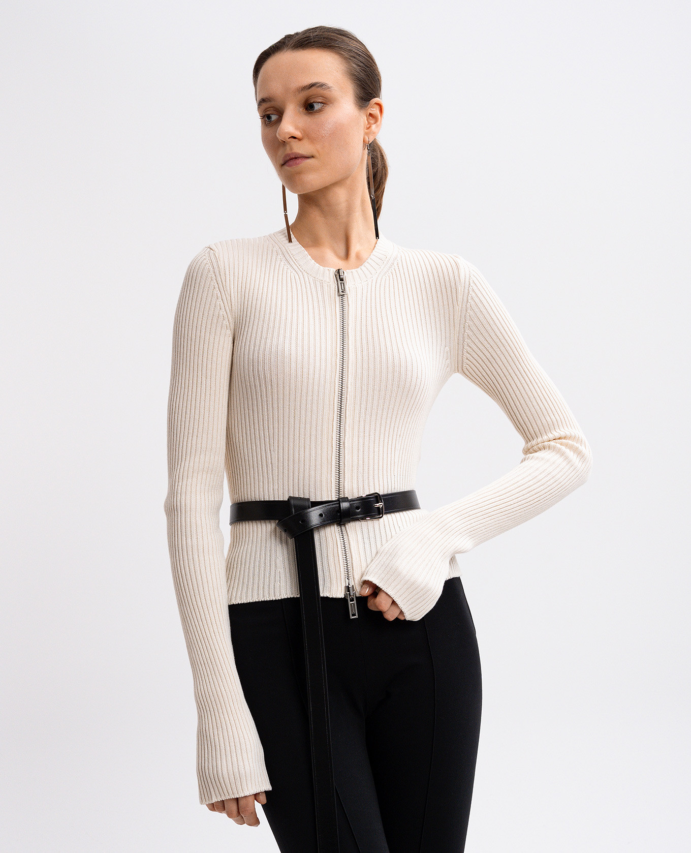 

Black Mape leather belt Ann Demeulemeester