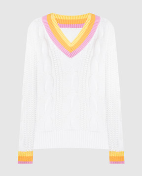 Goldbergh White CABLE pullover with textured pattern GB40420241