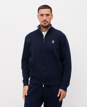 Brunello Cucinelli Blue cashmere cardigan M2219206G