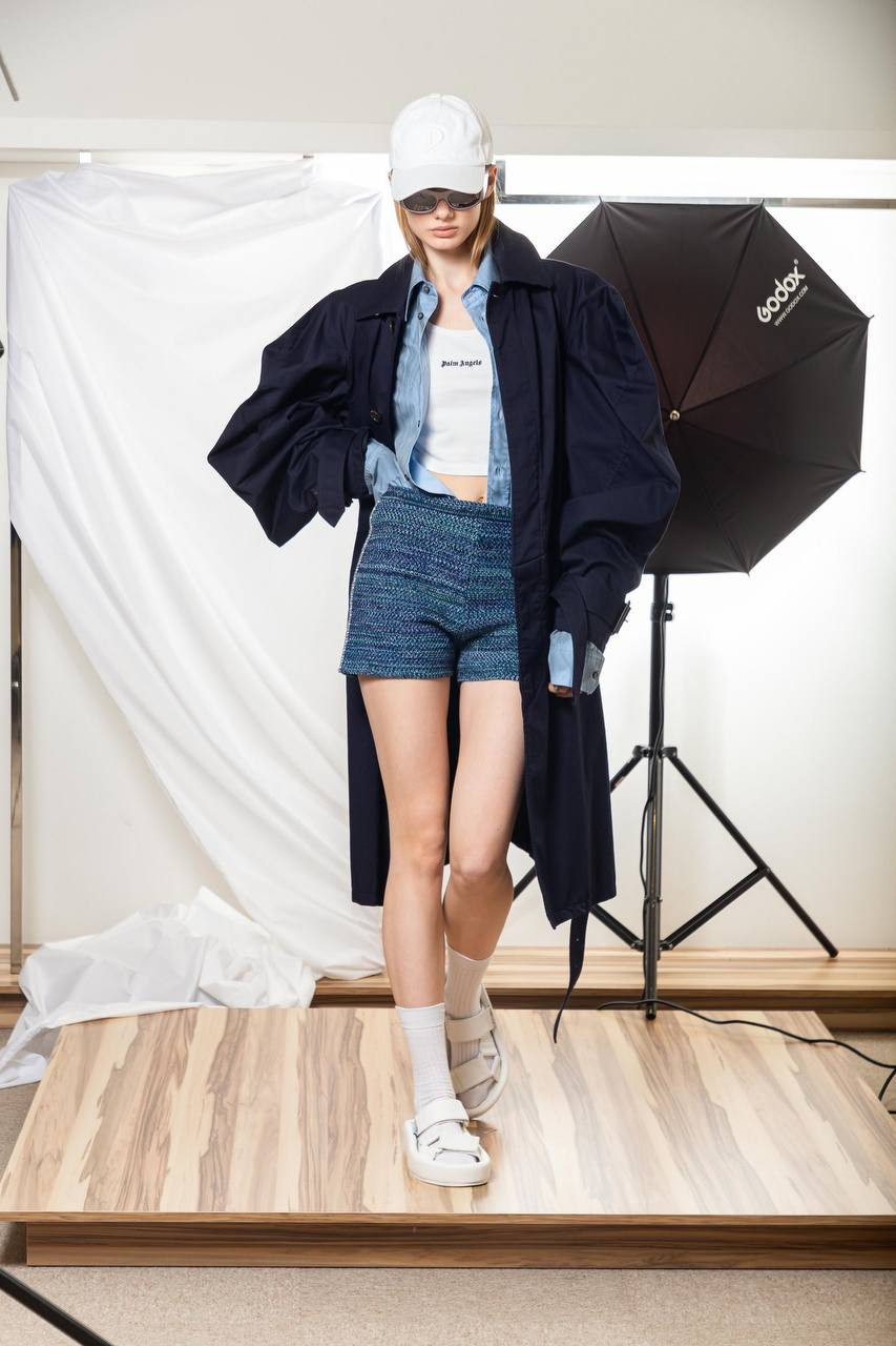 

Dark blue trench coat Balenciaga