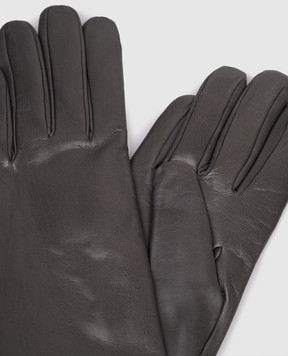 Sermoneta Gloves Gray leather gloves 3042BT