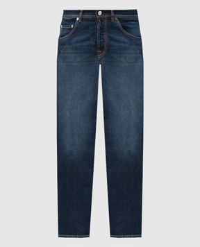 Peserico Blue distressed jeans with logo R54707L66Q04291
