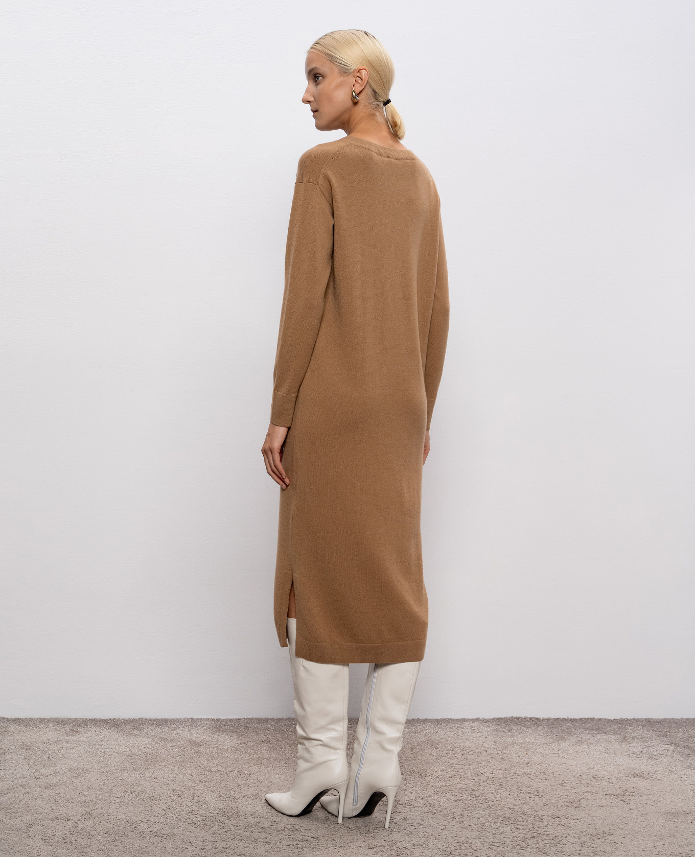 Brown ZENITH dress in wool and cashmere Max Mara Weekend 4