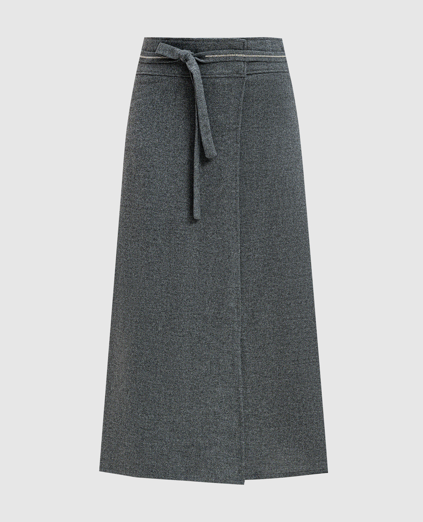 

Gray skirt with wool on the smell Peserico, Серый