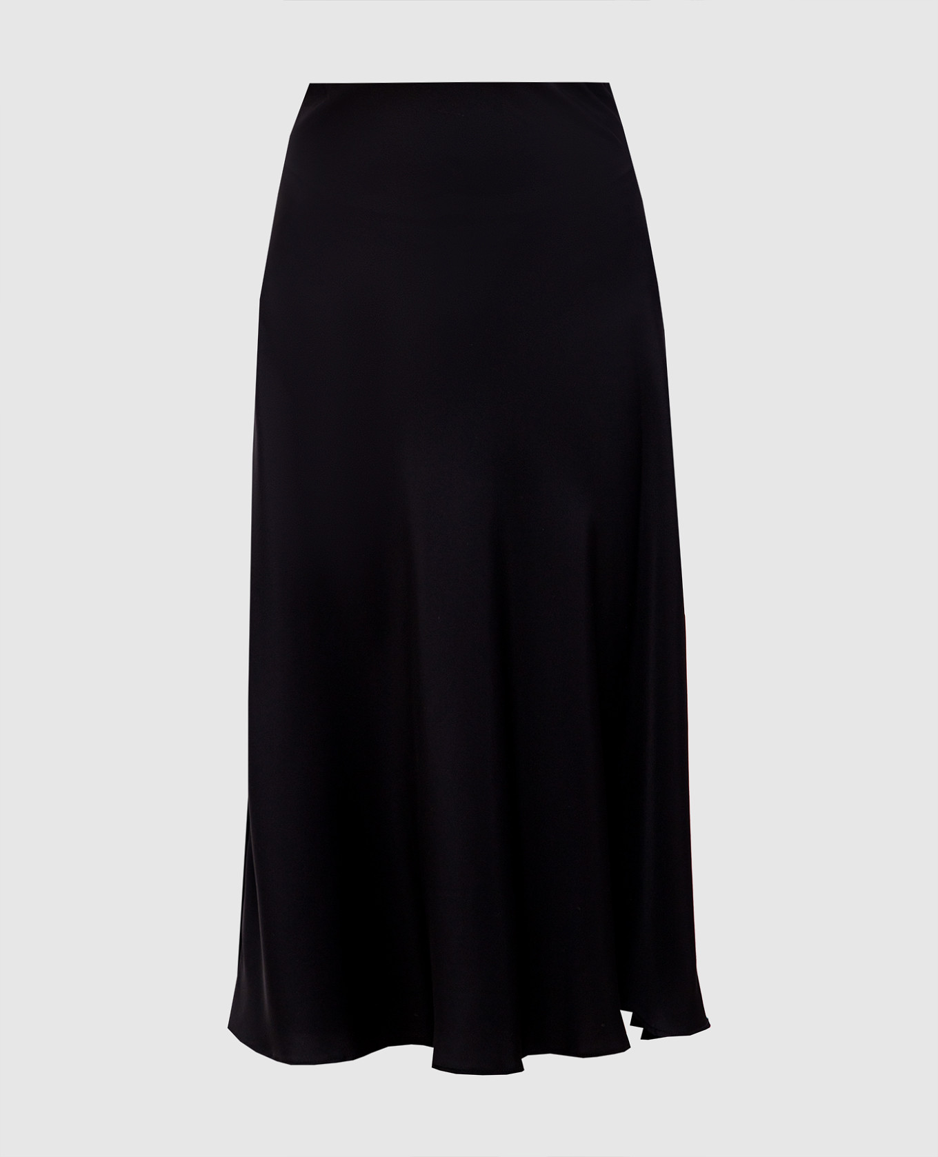 

Black silk midi skirt Allude